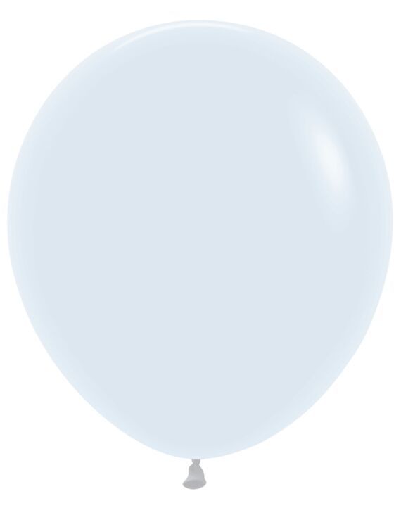 Fashion White 18&quot; Latex Balloons - 25 Ct Bag