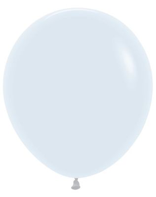 Fashion White 18&quot; Latex Balloons - 25 Ct Bag