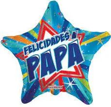 Felicidades Papa - 18&quot; Helium Filled Foil Balloon, Ribbon