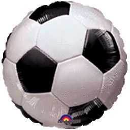 Championship Soccer- 18&quot; Helium Filled Foil Balloon, Ribbon