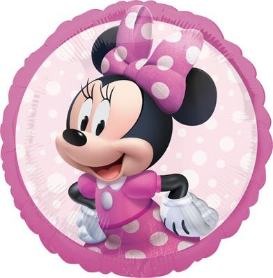 Minnie Mouse Forever - 17&quot; Helium Filled Foil Shaped Balloon, Ribbon