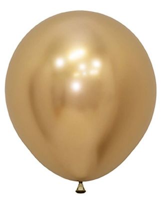 Reflex Gold 18&quot; Latex Balloons - 15 Ct Bag