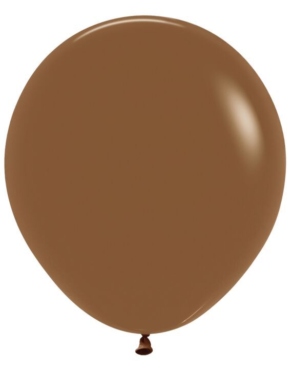 Deluxe Coffee 18&quot; Latex Balloons - 25 Ct Bag