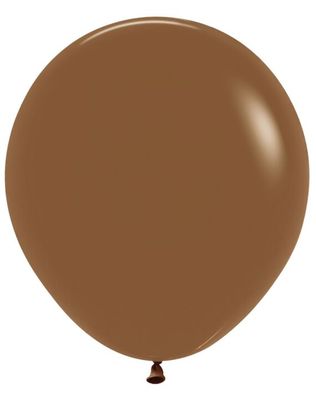 Deluxe Coffee 18&quot; Latex Balloons - 25 Ct Bag