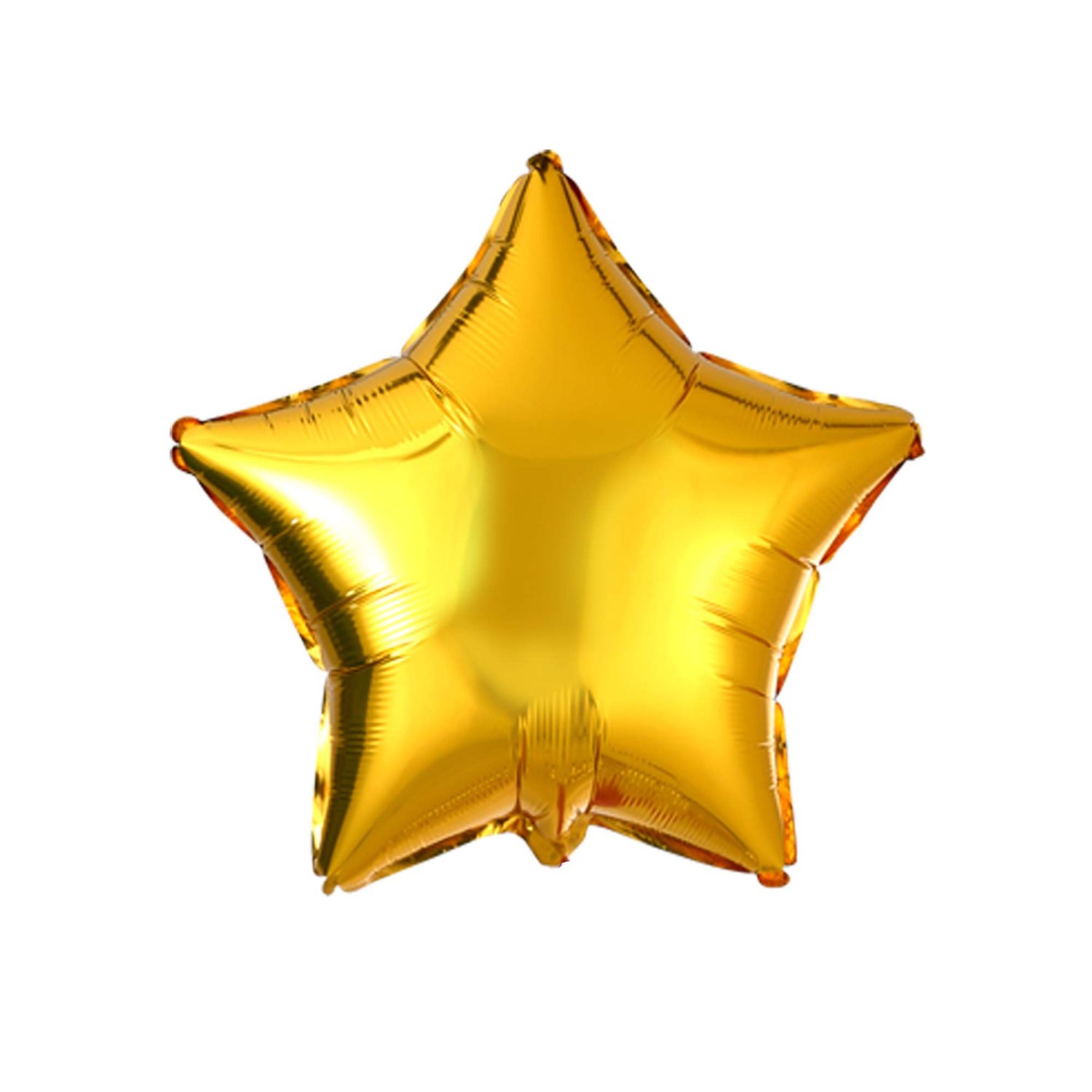 Metallic Gold  Star - 25&quot; Helium Filled Foil Balloon, Ribbon