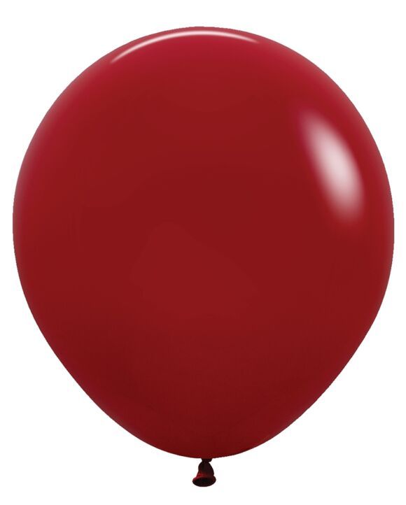 Deluxe Imperial Red 18&quot; Latex Balloons - 25 Ct Bag