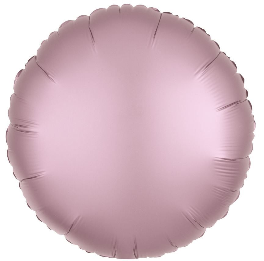 Chrome Lavander Round - 18&quot; Helium Filled Foil Balloon, Ribbon