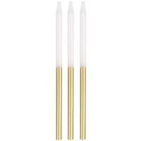 5&quot; Candles - Gold Dipped 12ct