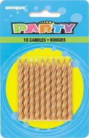 Spiral Candle - Gold 10ct