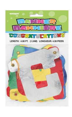Congratulations Deluxe Jointed Banner