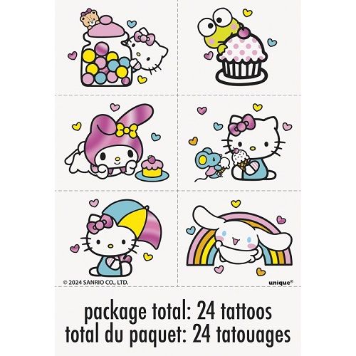 Hello Kitty and Friends Foil Tattoos  24ct