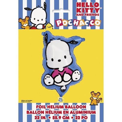 Hello Kitty Pochacco Shaped  - 27.25&quot;  Helium Filled Foil Shaped Balloon, Ribbon