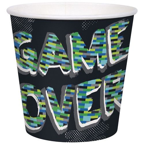 Gamer Birthday Paper Snack Bucket  6ct