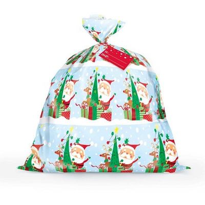 Jumbo Gift Sack - Colorful Santa