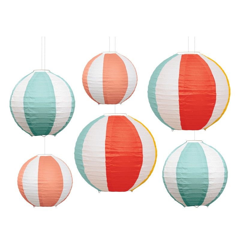 Poolside - Paper Lanterns 6ct