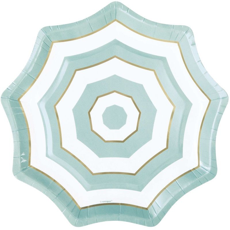 Poolside - Umbrella 8&quot; Plates 8ct