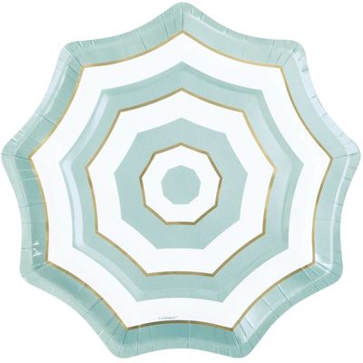 Poolside - Umbrella 8&quot; Plates 8ct