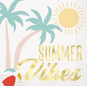 Poolside - Bev Napkins Summer Vibes 16ct