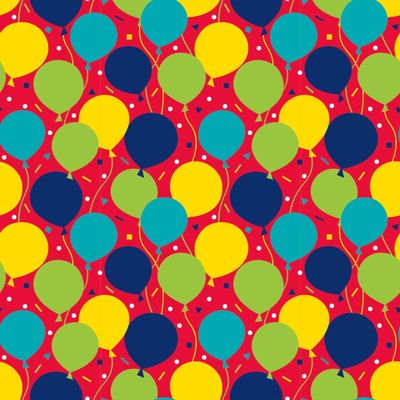 Gift Wrap 5' X 30" - Balloon Party