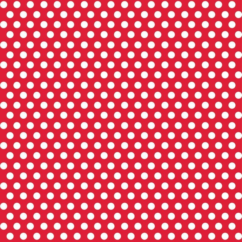Gift Wrap 5&#39; X 30&quot; - Ruby Red Dots