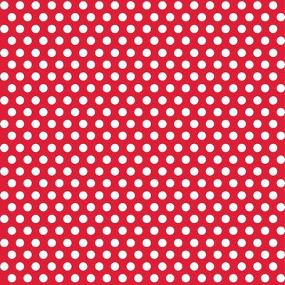 Gift Wrap 5' X 30" - Ruby Red Dots