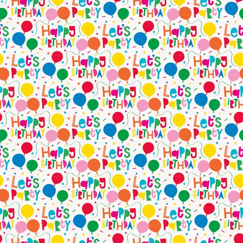 Gift Wrap 5&#39; X 30&quot; - Let&#39;s Party