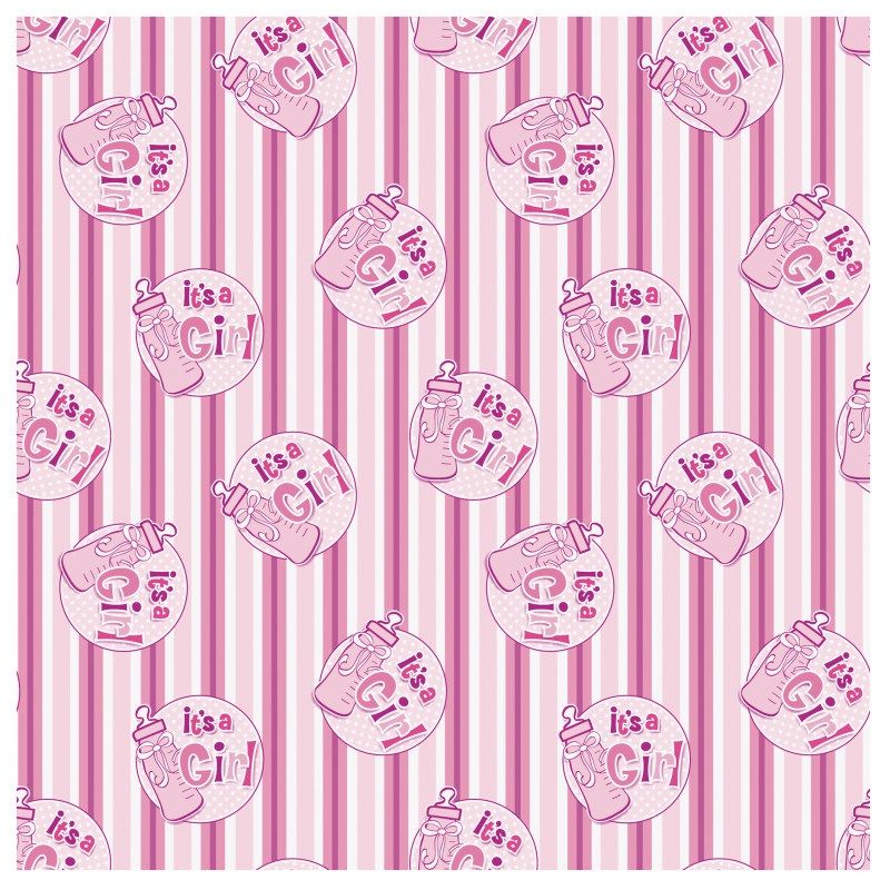 Gift Wrap 5&#39; X 30&quot; - Its A Girl