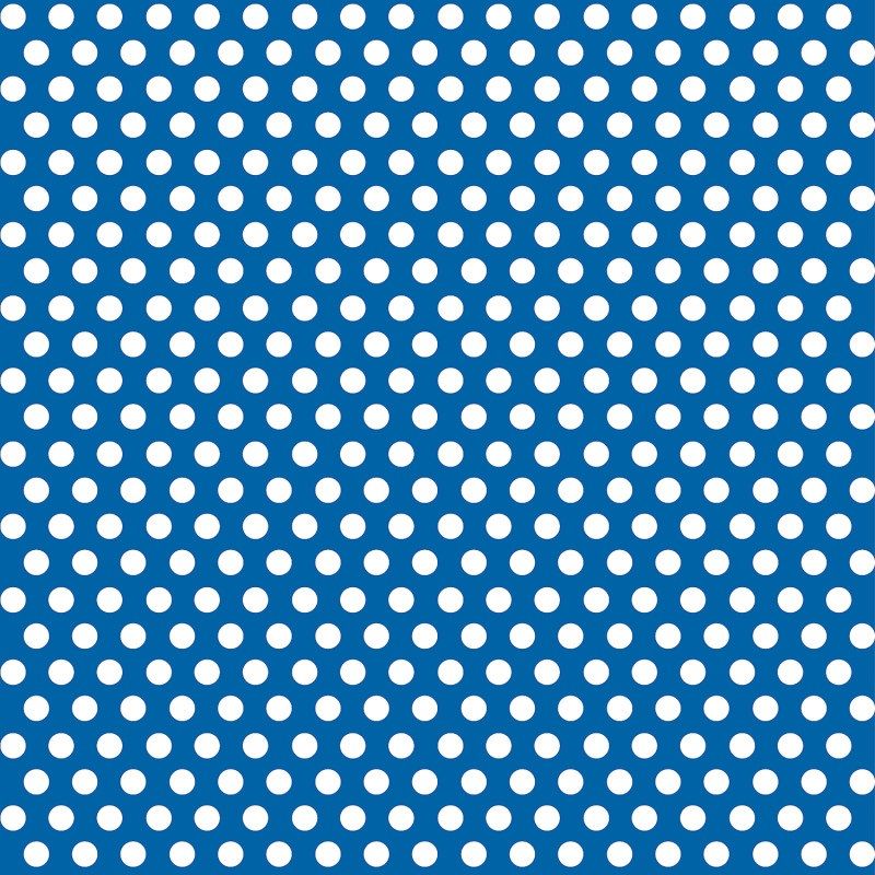 Gift Wrap 5&#39; X 30&quot; - Royal Blue Dots