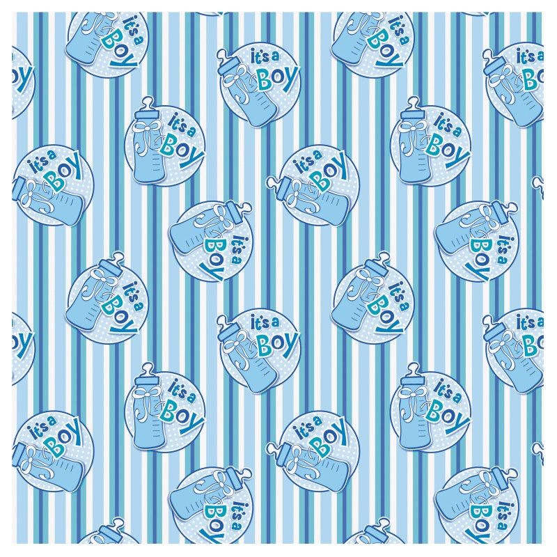 Gift Wrap 5&#39; X 30&quot; - Its A Boy