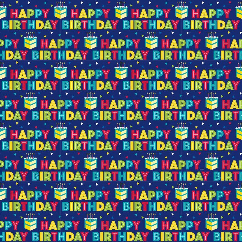 Gift Wrap 5&#39; X 30&quot; - Peppy Birthday