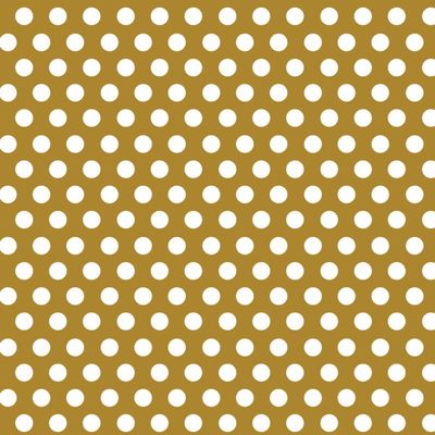 Gift Wrap 5' X 30" - Gold Metallic Dots