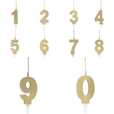 Gold Sparkler Topped Birthday Candle - 