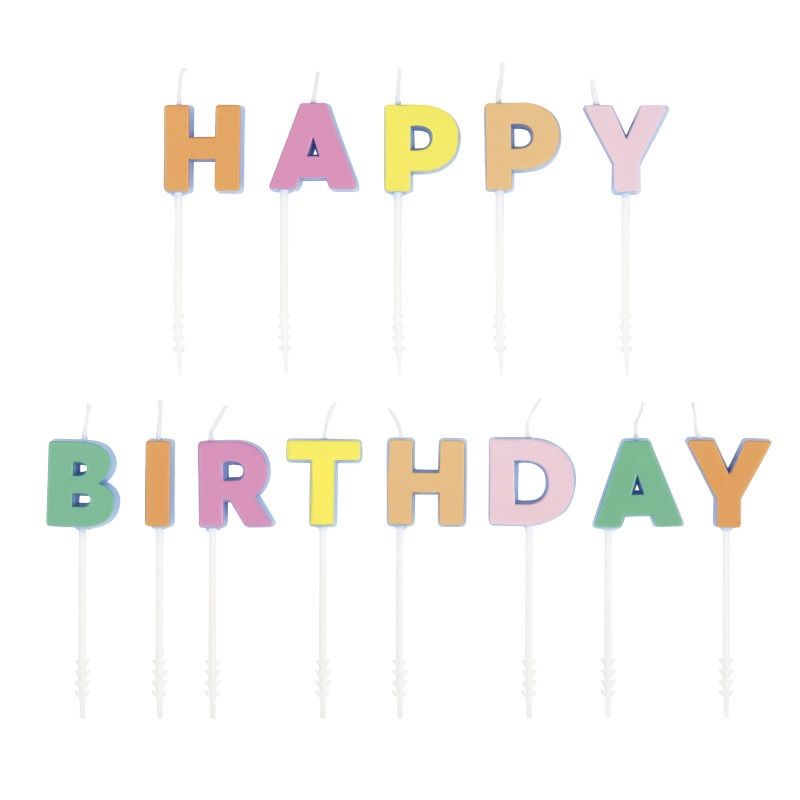 Happy Birthday Letter Candles