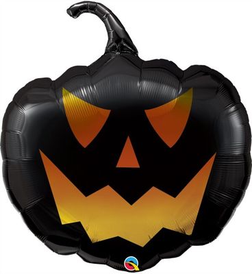 Black Jack  - 35&quot; Helium Filled Foil Balloon, Ribbon