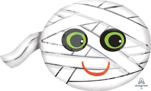Happy Mummy - 19&quot; Helium Filled Foil Shaped Balloon, Ribbon