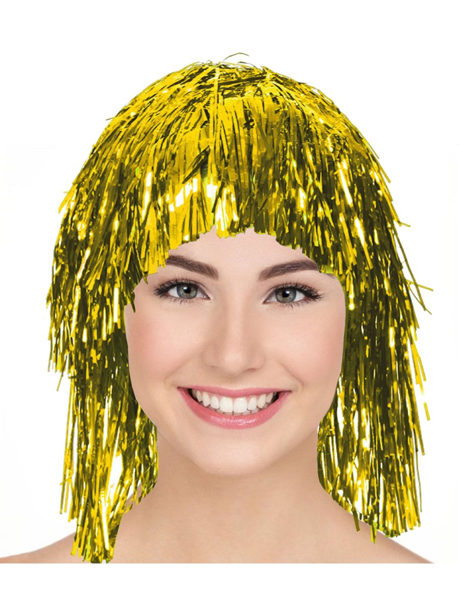 Tinsel Wig - Gold