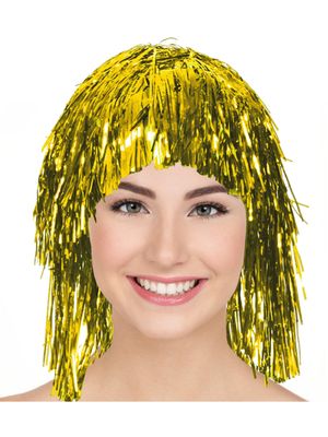 Tinsel Wig - Gold