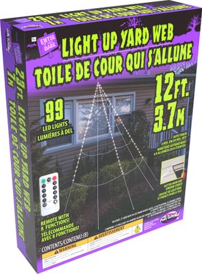 12&#39; Light Up LED Yard Web