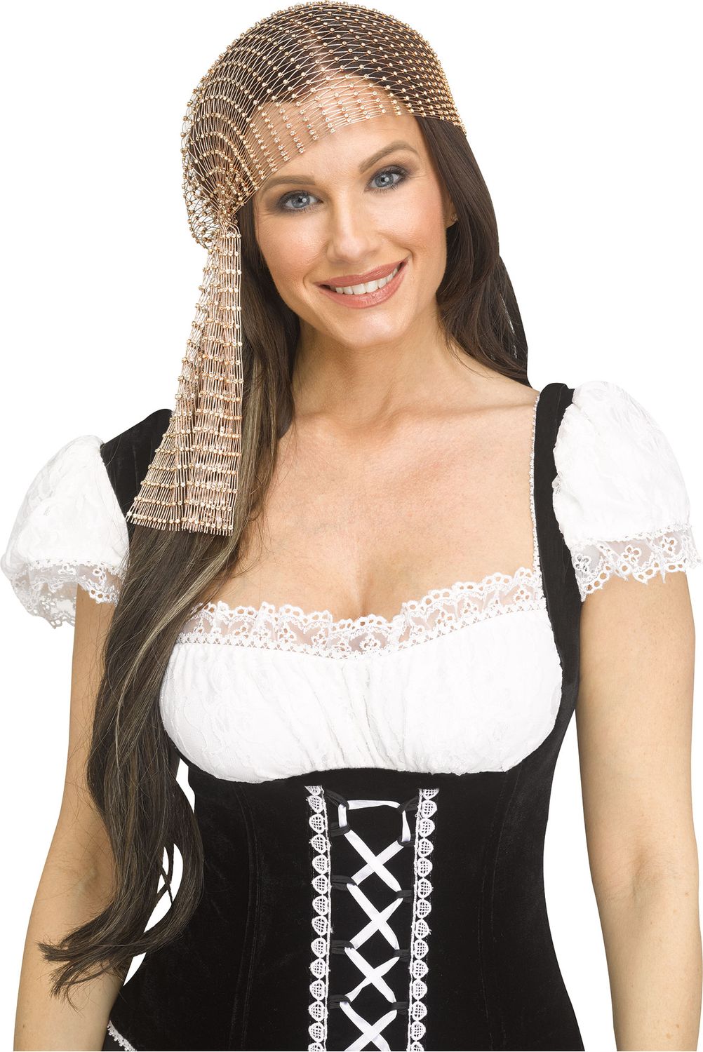 Bling Pirate Headscarf -, Color: Gold