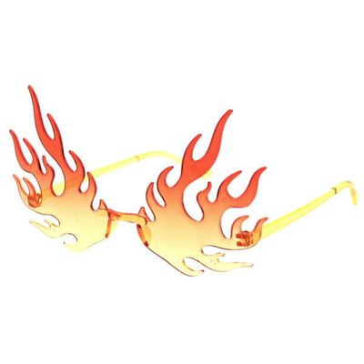 Glasses - Rimless Flames Sunglasses