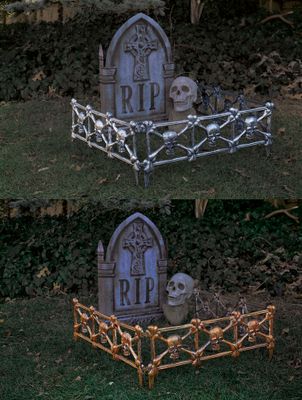 22&quot; Graveyard Fence 3 Ct