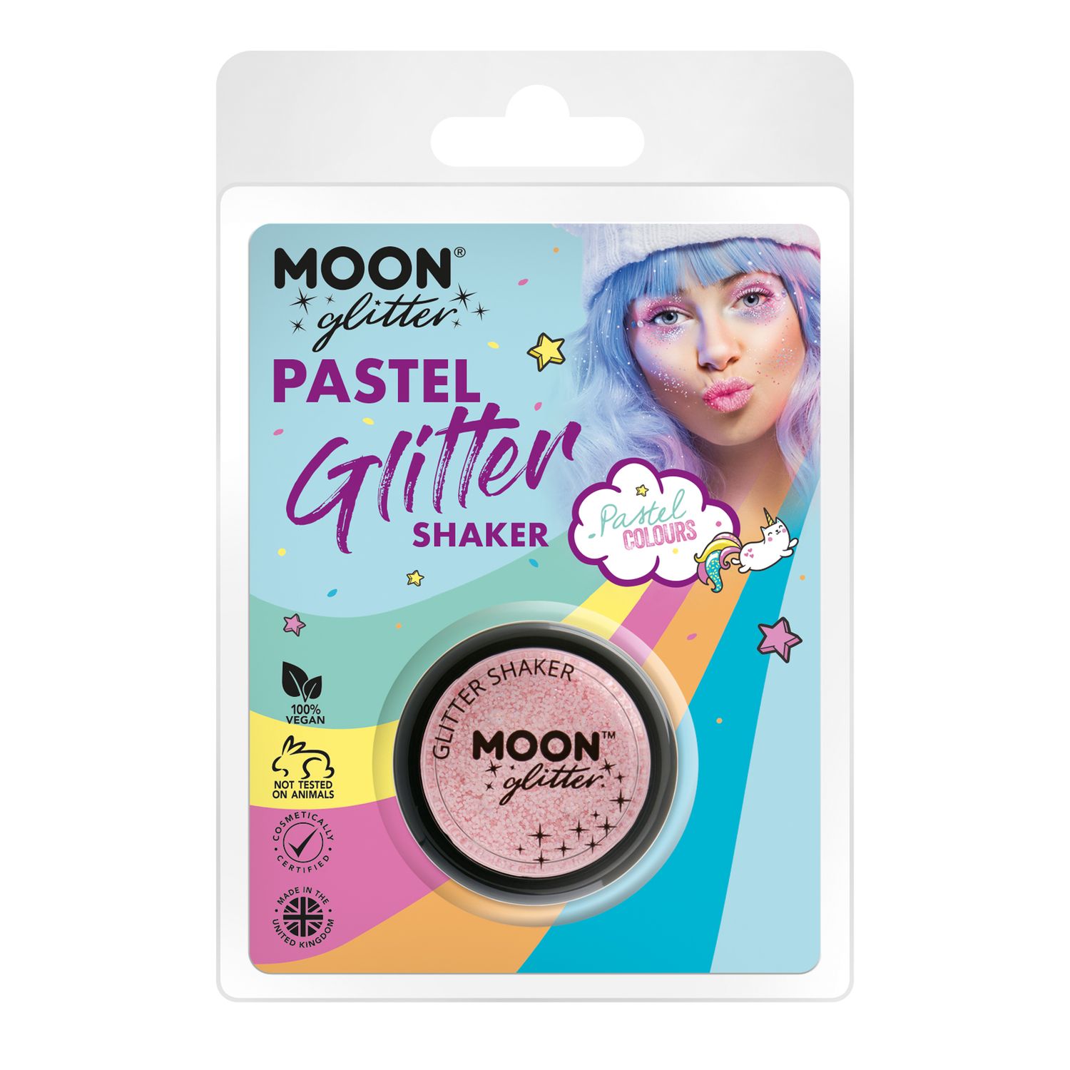 Pastel Fine Glitter Shaker 5g, Color: Baby Pink