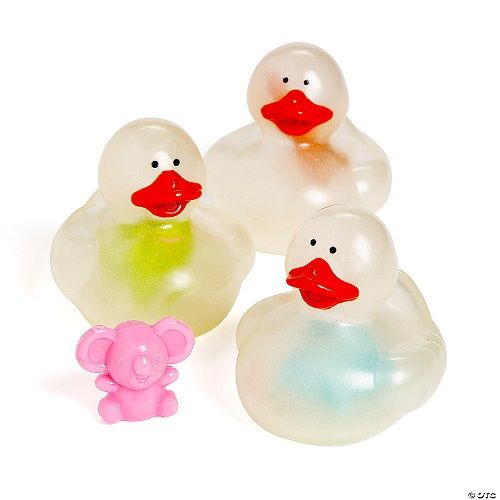 Glow-in-the-Dark Rubber Ducks with Characters