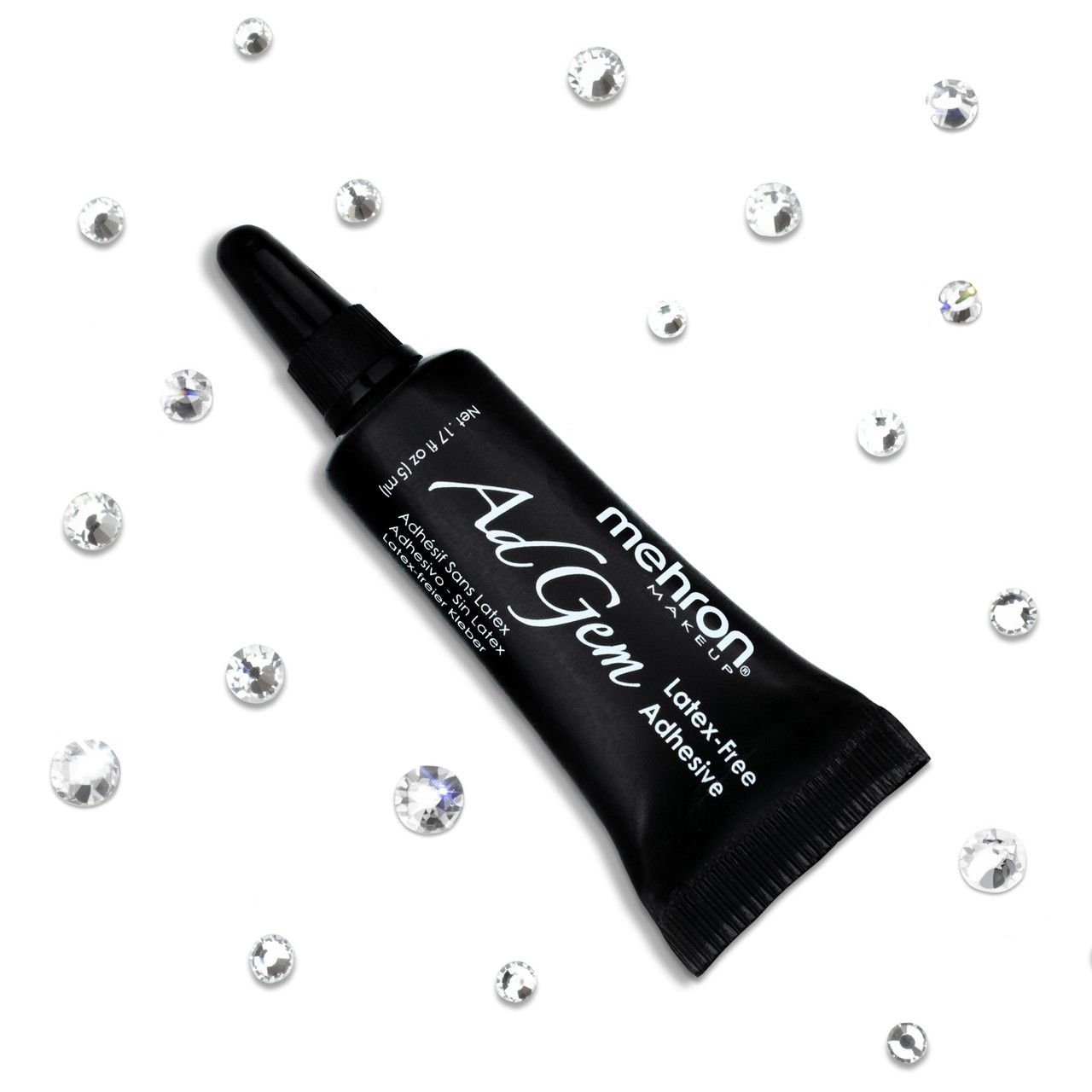 AdGem Adhesive Tube w/30 Rhinestones  .17oz.