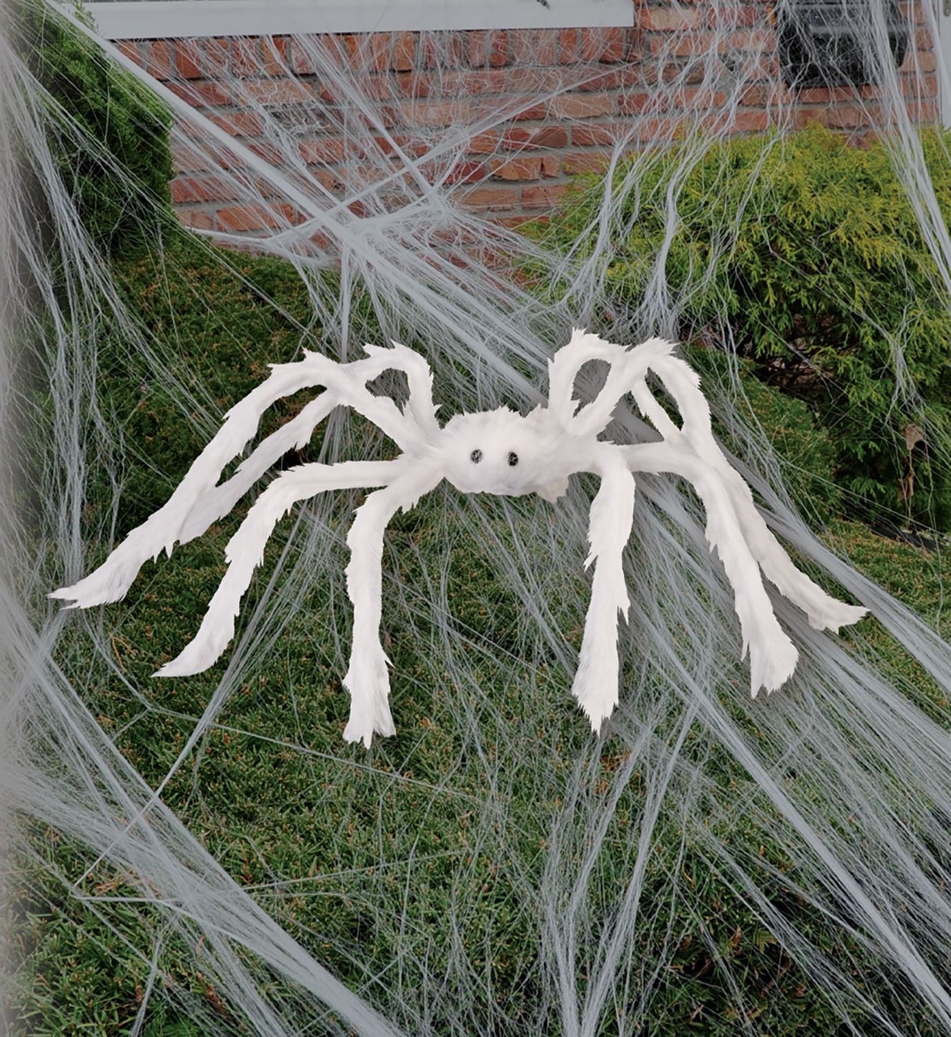 Hairy Posable Spider 30&quot; - White