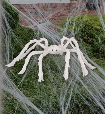 Hairy Posable Spider 30&quot; - White