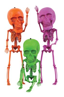 17&quot; Neon Big Head Skeleton
