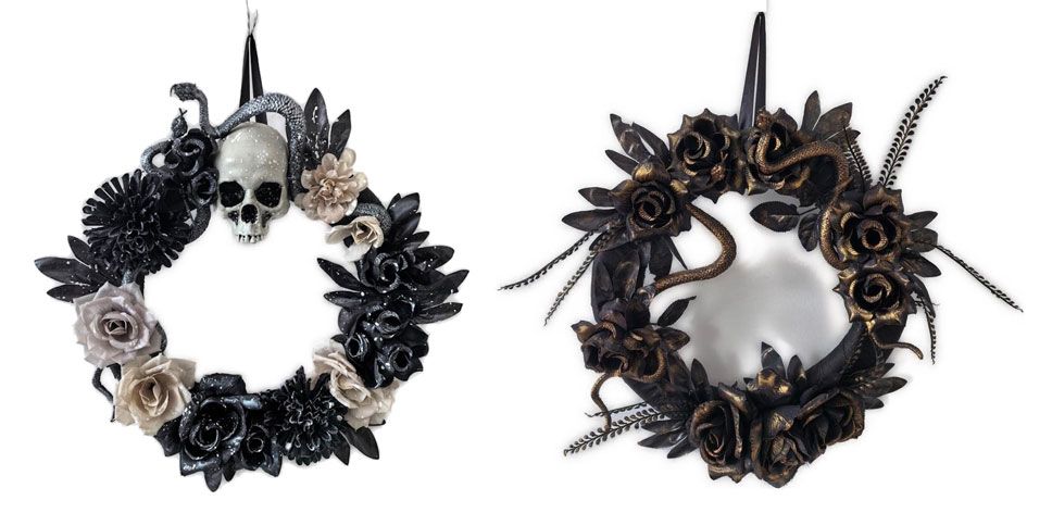 Halloween Wreath  Snake Theme