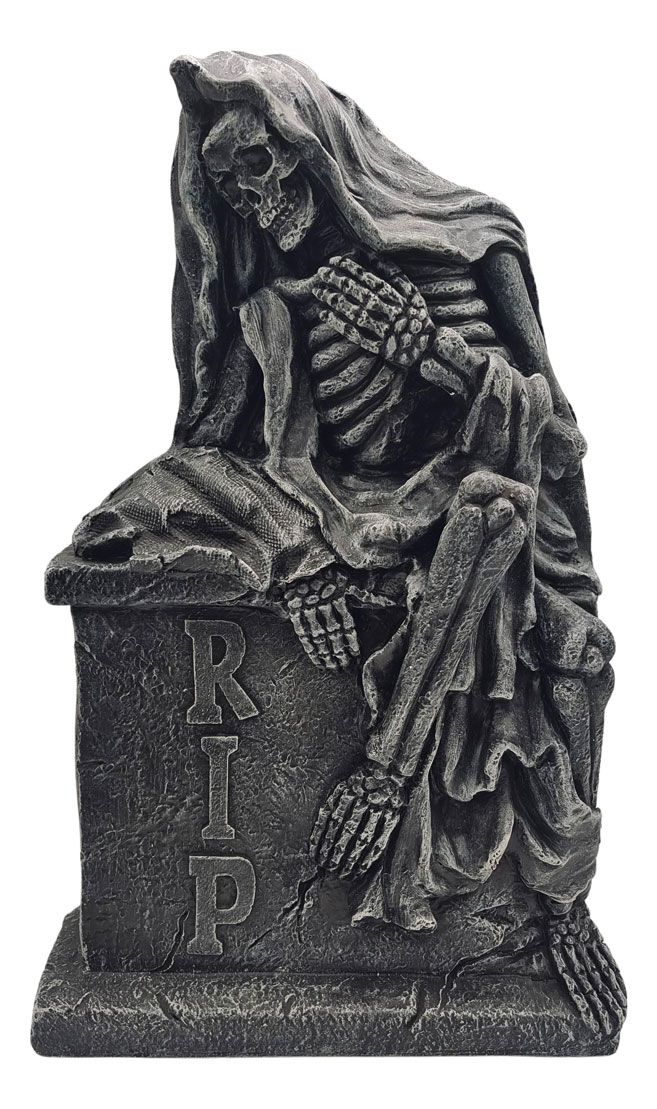 22&quot; Tombstone - Reaper Skeleton