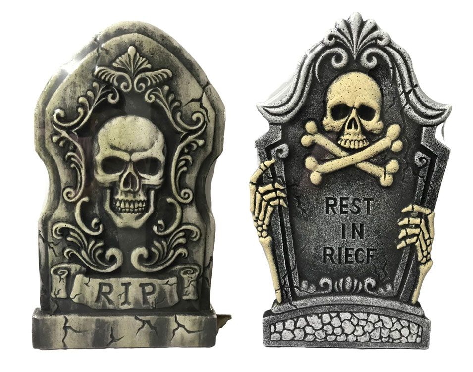 26&quot; Tombstone Skull RIP
